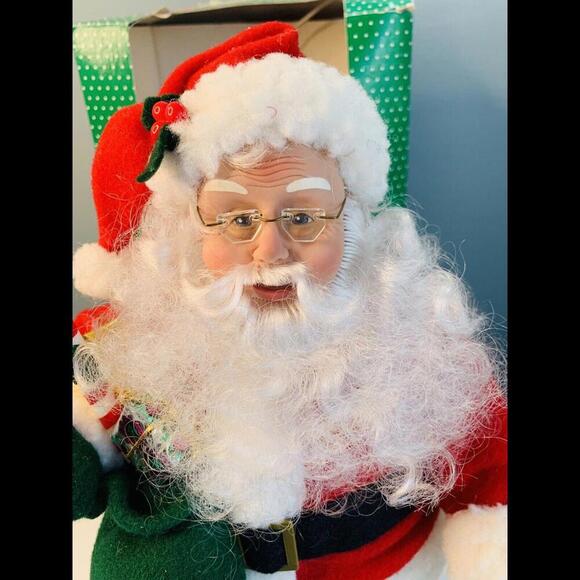 Holiday Creations 16” Stuffed Posable Santa Noel Vintage Christmas 1994 - Picture 6 of 12